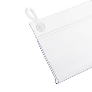 Réglette porte-étiquette DBH pour paniers en fil et étagères en fil 110 mm