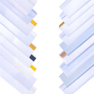 Réglettes porte-étiquette kit de test, allemand et anglais 