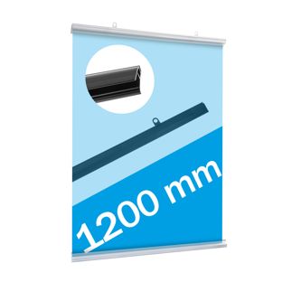 Profils porte-affiches, plastique, clippants 1200 mm | transparent 
