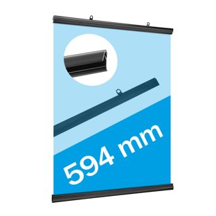 Profils porte-affiches, plastique, clippants null | 594 mm