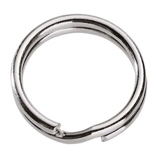 Anneaux pour porte-clé, nickelée 