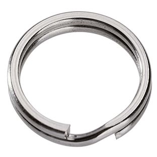 Anneaux porte-clés, nickelés, plats 