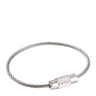 Porte-clés avec fermoir à vis, argent 110 mm | Lot de 10 (sachets à fermeture pression) 