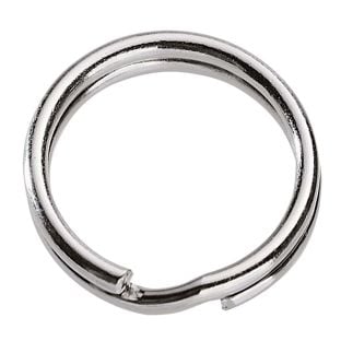 Anneaux pour porte-clé, nickelée 