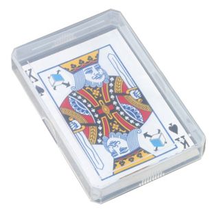 Boîte pour jeu de cartes, 97 x 65 x 15 mm, fond+couvercle 