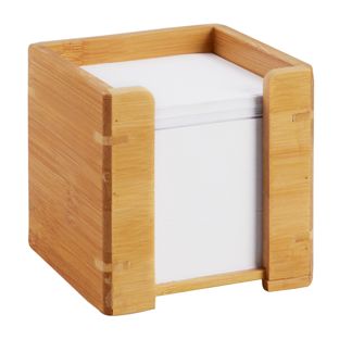 Cube mémo en bois 
