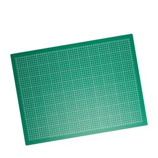 Tapis de découpe, A2, 60 x 45 cm, autocicatrisant, quadrillé vert|noir 