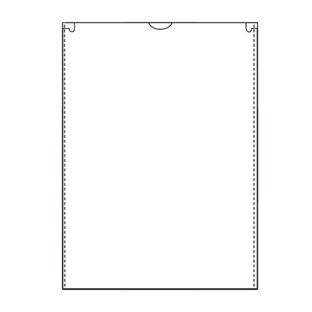 Pochette plastique non-perforée, 210 x 297, ouverture petit côté, transparent 