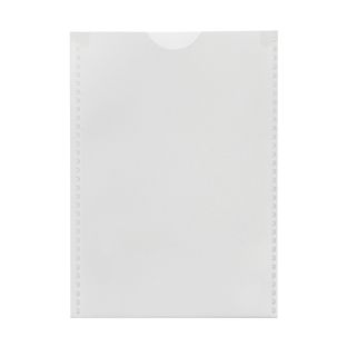 Pochette plastique non-perforée, transparent A7 