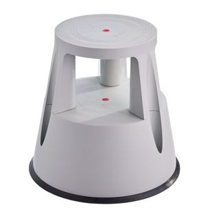 Tabouret roulant, en plastique, 2 marches null