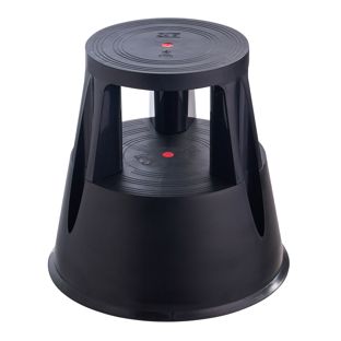 Tabouret roulant, en plastique, 2 marches null