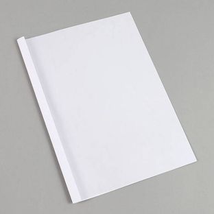 Chemises à reliure thermiques A4 avec fente, carton cuir, 40 feuilles, null | 4 mm | 240 m