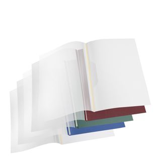 Chemises à reliure thermiques A4, bande de classement, carton, blanc 