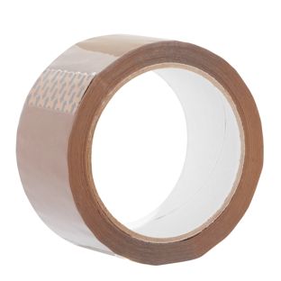 Ruban adhésif d’emballage PP, largeur 50 mm, marron (rouleau de 66 m) 