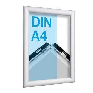 Cadre clic-clac rabattable, aluminium, A4 