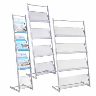 Présentoir pour magazines DOVER, argent 