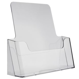 Porte-brochure, polystyrène, transparent PTXF 1 x A4 