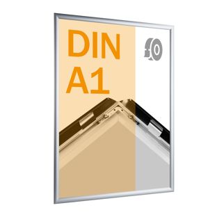 Cadre clic-clac rabattable, aluminium, A1, adhésif null | null