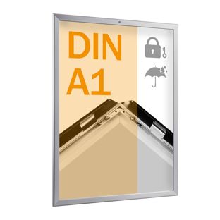 Cadre clic-clac A1, verrouillable, étanche pour l’extérieur, 