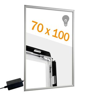 Cadre clic-clac LED, aluminium, B1 