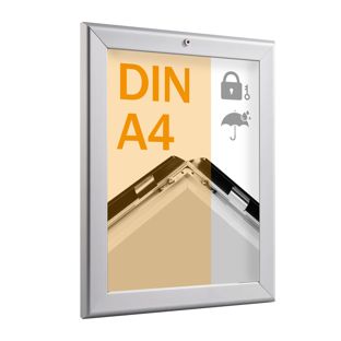 Cadre clic-clac A4, verrouillable, étanche pour l’extérieur, 