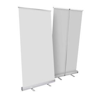 Roll Up Standard, sans impression, 200 x 100 cm | argent 