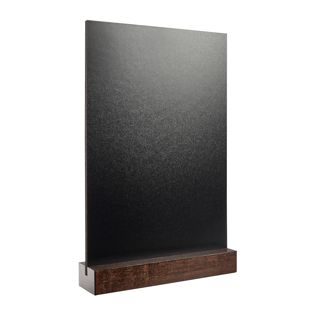 Tableau ardoise de table noir|brun foncé  | A4 - 210 x 297 mm 