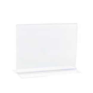 Présentoir en T, acrylique A7  | format paysage 
