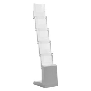 Présentoir brochures pliable EASY UP 5 x A4 avec sac 