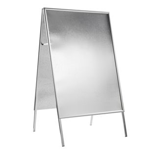 Stop-trottoir SOLID-STOP A0 pour l'extérieur, profil de 25 mm, coins en onglet, argenté 