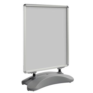 Stop-trottoir STORM-STOP Lite A0 avec réservoir d'eau, résistant au vent, profil 32 mm, coins arrondis 