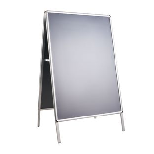 Stop-trottoir AIR-STOP A0, profil 25 mm, coins arrondis, argent 