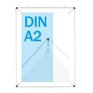 Cadre tendeur d'affiche, argent A2 