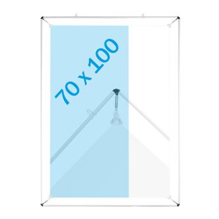 Cadre tendeur d'affiche, argent B1