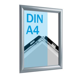 Cadre clic-clac rabattable, aluminium, A4 null | null | 25 mm