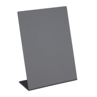 Ardoise de table en forme de L, noire A6 - 105 x 148 mm  | portrait 