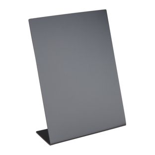 Ardoise de table en forme de L, noire portrait | A5