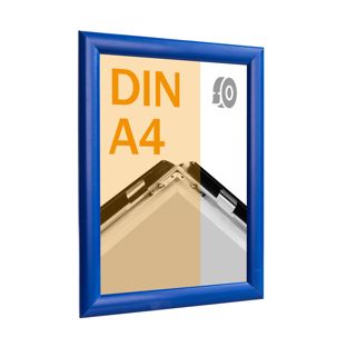 Cadre clic-clac rabattable, aluminium, A4, adhésif null | null