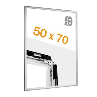 Cadre clic-clac rabattable, aluminium, B2, adhésif null | null