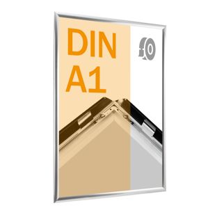 Cadre clic-clac rabattable, aluminium, A1, adhésif null | null