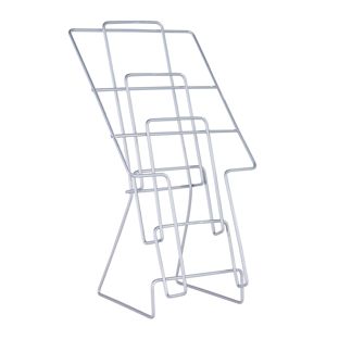 Porte-brochures JACKSON en fil métallique, argenté, A4 x 3