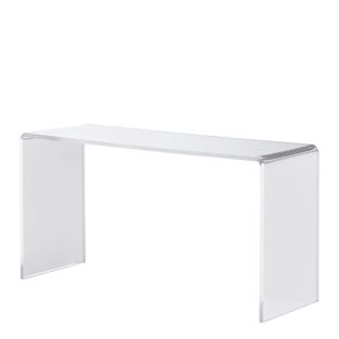 Table gigogne, acrylique, transparente, rectangulaire 200 x 100 x 70 mm 