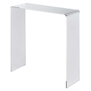 Table gigogne, acrylique, transparente, rectangulaire 200 x 200 x 70 mm 