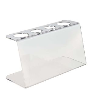 Support pour cornet de glace, acrylique, 4 trous, transparent 