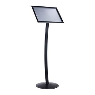 Présentoir sur pied CURVED A3 avec cadre clic-clac null