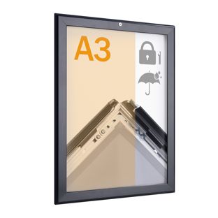 Cadre clic-clac A3, verrouillable, étanche pour l’extérieur, null