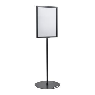 Porte-affiche sur pied A2, réglable en hauteur, noir null
