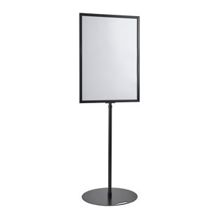 Porte-affiche sur pied A1, réglable en hauteur, noir null