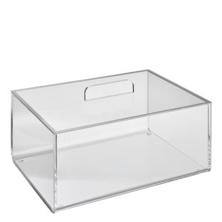 Boîte acrylique avec couvercle 240 x 175 x 100 mm  | couvercle posé 