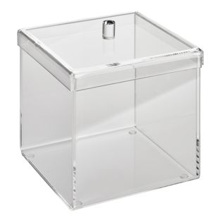 Boîte acrylique avec couvercle 160 x 160 x 160 mm  | couvercle recouvrant 